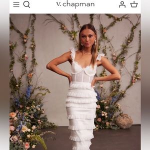 V.Chapman The Fiorenza Dress in White
